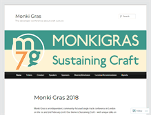 Tablet Screenshot of monkigras.com